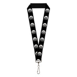 Lanyard - 1.0" - MOPAR Logo Repeat Black White