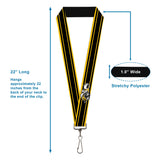 Lanyard - 1.0" - SUPER BEE Logo Stripes Black Yellow