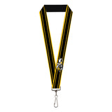 Lanyard - 1.0" - SUPER BEE Logo Stripes Black Yellow