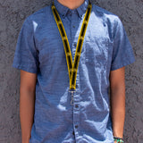 Lanyard - 1.0" - SUPER BEE Logo Stripes Yellow Black White