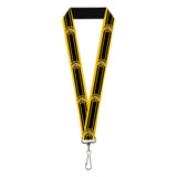 Lanyard - 1.0" - SUPER BEE Logo Stripes Yellow Black White