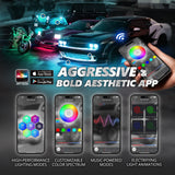 AURA PRO LED Triple Bundle for Dodge Challenger 08-23 ( Halo + Interior + Underglow ) - Bluetooth APP and Remote Controlled