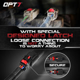 OPT7 Redline Parlux Triple Tailgate Light Bar 60" Bundle for Chevy Silverado-GMC Sierra 1500 19-21 Connect Harness