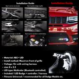 Jeep Trackhawk RGBW Flow Series LED Grill Emblem