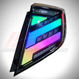 HRS 2016-21 Honda Civic 10th Gen Hatchback FK7 FK8 LED Tail Lights V2- RGB