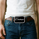 CHALLENGER Script Framed FCG Black/White/Gray - Chrome Rock Star Buckle