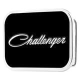 CHALLENGER Script Framed FCG Black/White/Gray - Chrome Rock Star Buckle