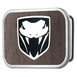Dodge Viper Framed Marquetry Black Walnut Metal - Matte Rock Star Buckle