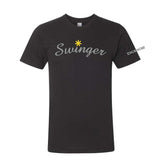 Mens T-Shirt Dodge Swinger (Black)