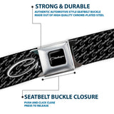 CHALLENGER Script Seatbelt Belt - CHALLENGER Repeat w/Text Black/White Webbing