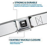 Dodge Viper Seatbelt Belt - White Webbing