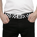Dodge Viper Seatbelt Belt - Checker Black/White Webbing
