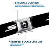 Dodge Viper Seatbelt Belt - SRT Black/Red/White Webbing
