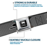 Dodge Viper Seatbelt Belt - SRT Carbon Fiber Silver/White/Black Webbing
