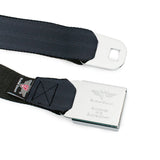 Dodge Red Rhombus Seatbelt Belt - Black Panel Webbing