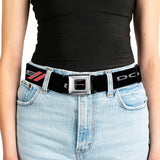 Dodge Red Rhombus Full Color Seatbelt Belt - Dodge Red Rhombus REPEAT Webbing