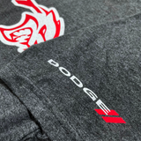 Mens T-Shirt Dodge SRT Hellcat (Heather Black)