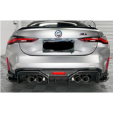 Carbon Fiber AD Style Rear Diffuser w/ LED Light for BMW G80 G81 G82 G83 M3 M4