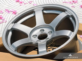 Volk Racing TE37 Saga SL 17x9.5 +45 5x100 Diamond Silver - FRS / BRZ / 86 (Set of 4)