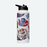 VP Racing - 34 oz. Quencher White Stainless Steel Water Bottle
