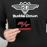 Bi-Fold Wallet - Dodge Challenger R T Emblem Stripe Black Blue White Red