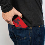 Bi-Fold Wallet - DODGE VIPER Snake Logo Red/Black/Grays