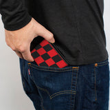 Bi-Fold Wallet - VIPER RACING Logo Checker Red/Black