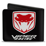 Bi-Fold Wallet - VIPER RACING Logo Shield Black/White/Red