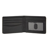 Bi-Fold Wallet - DODGE GARAGE Emblem Stripe Black Light Gray