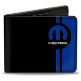 Bi-Fold Wallet - MOPAR Logo Stripe Black Blue