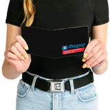 Bi-Fold Wallet - MOPAR 1985-1990 Logo-CHRYSLER CORPORATION GENUINE PARTS Black Blue Red White