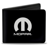 Bi-Fold Wallet - MOPAR Logo Black Silver Gradient