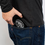 Bi-Fold Wallet - Dodge SUPER BEE Logo Black Grays White