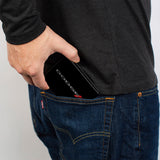 Bi-Fold Wallet - DODGE Red Rhombus Black Silver Red