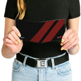 Bi-Fold Wallet - Dodge Rhombus Stripe Demon Hellcat Icon Black Red White