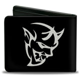 Bi-Fold Wallet - Dodge Demon Icon Black White