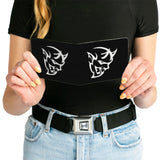 Bi-Fold Wallet - Dodge Demon Icon Black White