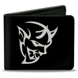 Bi-Fold Wallet - Dodge Demon Icon Black White