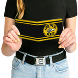 Bi-Fold Wallet - SUPER BEE Logo Stripes Black Yellow