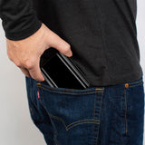 Bi-Fold Wallet - SUPER BEE Logo Stripes Black Gray