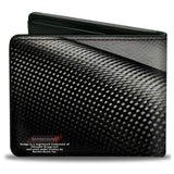 Bi-Fold Wallet - Dodge Red Rhombus Carbon Fiber