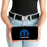 Hinged Wallet - MOPAR Logo Black Blue White