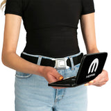 Hinged Wallet - MOPAR Logo Black White