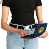 Hinged Wallet - MOPAR 1937-1947 Logo-USE CHRYSLER ENGINEERED MOPAR PARTS AND ACCESSORIES Blue Yellow Red