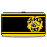 Hinged Wallet - SUPER BEE Logo Stripes Black Yellow