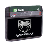 Weekend Wallet - Dodge VIPER Logo Black Silver