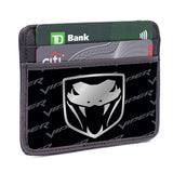 Weekend Wallet - Dodge Viper Logo w Text Black Gray Silver-Fade