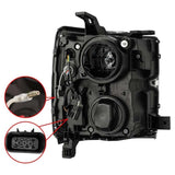 AlphaRex 15-19 Chevy 2500HD PRO-Series Proj Headlights Plank Jet Blk w/Activ Light/Seq Signal/DRL 880226 *Discontinued