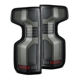 AlphaRex 19-24 Chevy Silverado 1500 / 20-24 2500HD/3500HD LUXX-Series LED Tail Lights Alpha Black 620078 *Discontinued