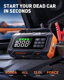 Buture Beta09 Car Jump Starter 8000A with 160 PSI Air Compressor丨16-in-1 Roadside Kit
